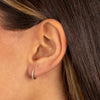  Diamond Pave Rounded Huggie Earring 14K - Adina Eden's Jewels