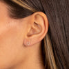  Diamond Open Heart Stud Earring 14K - Adina Eden's Jewels