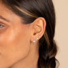  Itty Bitty Pave Evil Eye Diamond Stud Earring 14K - Adina Eden's Jewels