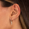  Dangling Diamond Spike Huggie Earring 14K - Adina Eden's Jewels