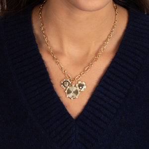 Coin Medallion Drop Necklace - Adina Eden's Jewels