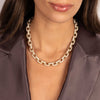 CZ Twisted Rope Chain Necklace - Adina Eden's Jewels