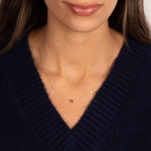 Diamond Jewish Symbol Charm Necklace14K - Adina Eden's Jewels