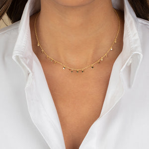  Solid Discs Shaker Necklace - Adina Eden's Jewels