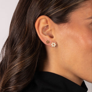 Star Of David Pave Stud Earring - Adina Eden's Jewels