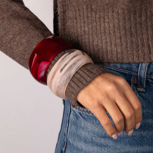 Berry Blush Resin Bangle Stack - Adina Eden's Jewels
