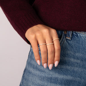 Micro Pavé Thin Eternity Band - Adina Eden's Jewels