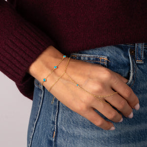 Turquoise Diamond By The Yard Bracelet