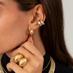  Chunky Scattered CZ Dome Ring - Adina Eden's Jewels