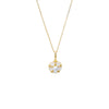 Mother of Pearl Mother of Pearl Clover Medallion Pendant Necklace - Adina Eden's Jewels