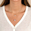  CZ Emerald Shape Pendant Necklace - Adina Eden's Jewels