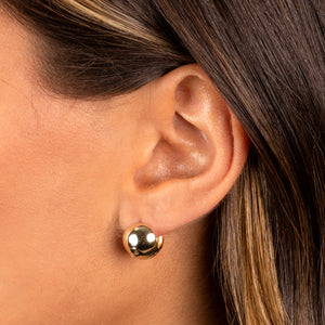  Super Wide Chunky Huggie Earring - Adina Eden's Jewels