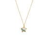 Mother of Pearl Pavé Multi Color Star & Mother of Pearl Pendant Necklace - Adina Eden's Jewels