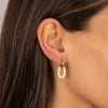 Double CZ Row Link Drop Earring - Adina Eden's Jewels