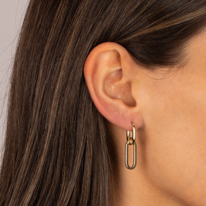 Gold Link Drop Earring - Adina Eden's Jewels