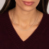 3 Carats Diamond Buttercup Tennis Necklace 14K