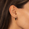 Geometric V-Shaped Drop Earring 14K