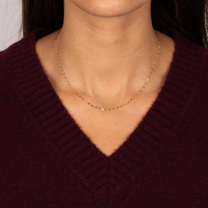 Dainty Mariner Chain Necklace 14K