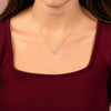  CZ Bezel Baguette Pendant Necklace 14K - Adina Eden's Jewels