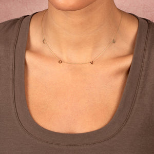 Scattered LOVE Necklace 14K - Adina Eden's Jewels