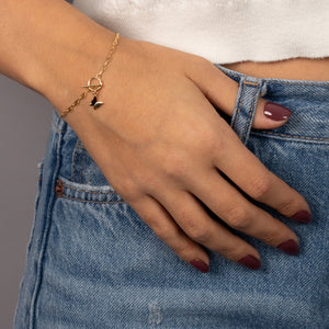  Solid Butterfly Toggle Bracelet - Adina Eden's Jewels