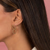 Beaded Double Circle Drop Stud Earring - Adina Eden's Jewels