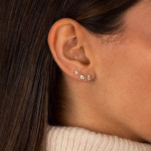 Multi Shape CZ Bezel Stud Earring Combo Set - Adina Eden's Jewels