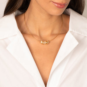 Solid Lined Round Wide Charm