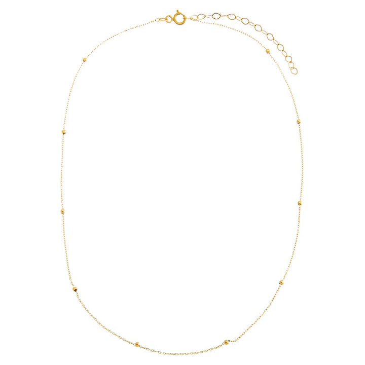  Solid Ball Chain Necklace 14K - Adina Eden's Jewels