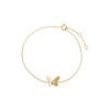 14K Gold Diamond Solitaire Butterfly Bracelet 14K - Adina Eden's Jewels