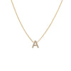 14K Gold Diamond Initial Necklace 14K - Adina Eden's Jewels