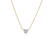  Lab Grown Diamond Heart Solitaire Necklace 14K - Adina Eden's Jewels