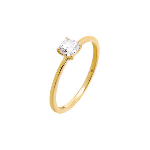 14K Gold / 6 / 0.50 CT Lab Grown Diamond Cushion Cut Engagement Ring 14K - Adina Eden's Jewels