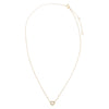  Diamond Pave Mini Cutout Heart Necklace 14K - Adina Eden's Jewels