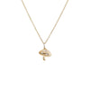 14K Gold Diamond Mushroom Charm Necklace 14K - Adina Eden's Jewels