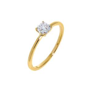  Lab Grown Diamond Cushion Cut Engagement Ring 14K - Adina Eden's Jewels