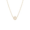 14K Gold Diamond Pavé Star Of David Necklace 14K - Adina Eden's Jewels