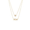 14K Gold Diamond Pave Star Of David X Ima Two In One Necklace 14K - Adina Eden's Jewels