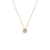 14K Gold Diamond Pave Starburst Pendant Necklace 14K - Adina Eden's Jewels