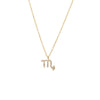 14K Gold / Scorpio Diamond Pave Zodiac Necklace 14K - Adina Eden's Jewels