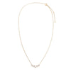  Lab Grown Diamond Small Curved Bar Necklace 14K - Adina Eden's Jewels