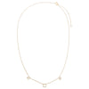  Diamond Pave Scattered Hebrew 'Mom' Necklace 14K - Adina Eden's Jewels