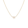 14K Gold Diamond Pave Chai Necklace 14K - Adina Eden's Jewels