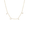 14K Gold Diamond Pave Love Necklace 14K - Adina Eden's Jewels