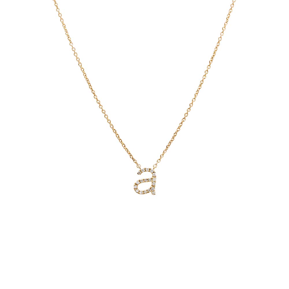 Stuller Lowercase Initial Necklace 85780:70057:P | Designer Jewelers |  Westborough, MA