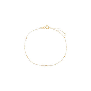 14K Gold Solid Ball Chain Bracelet 14K - Adina Eden's Jewels