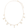  Diamond Pave Dangling Name X Bezels Necklace 14K - Adina Eden's Jewels