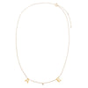  Solid Initial X Diamond Bezel Necklace 14K - Adina Eden's Jewels