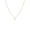 14K Rose Gold Diamond Pave Hebrew Initial Necklace 14K - Adina Eden's Jewels