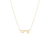 14K Gold Solid Hebrew Nameplate Necklace 14K - Adina Eden's Jewels